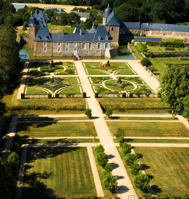 jardin d'agrément et jardin potager du Château des Arcis